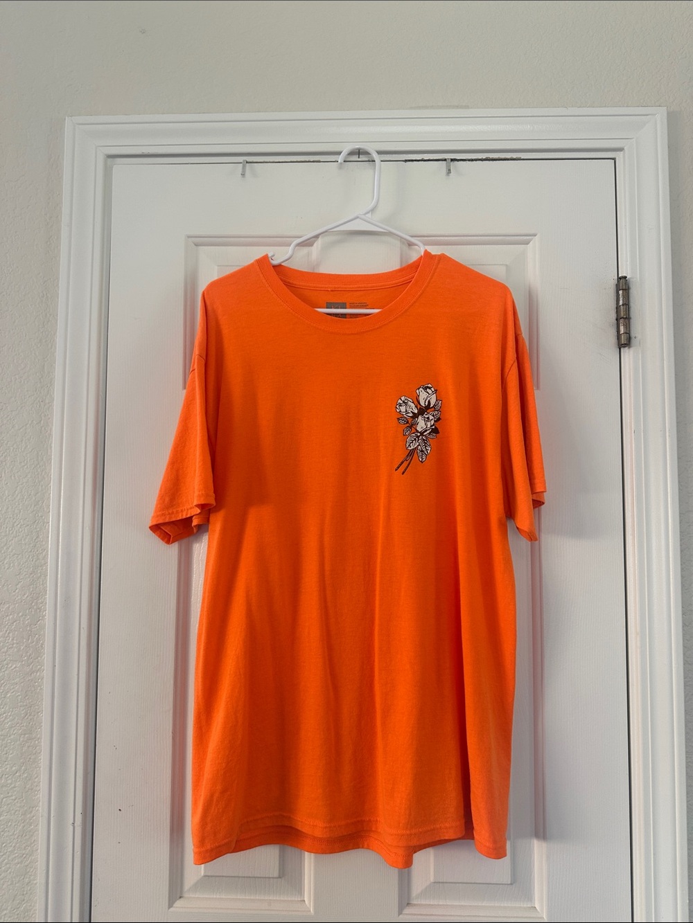 Men's Orange Graphic Short-Sleeve T-Shirt